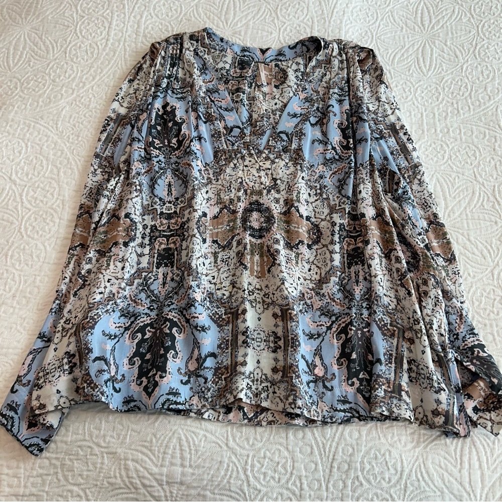 Free People M Paisley Print Shirt, flowy GUC